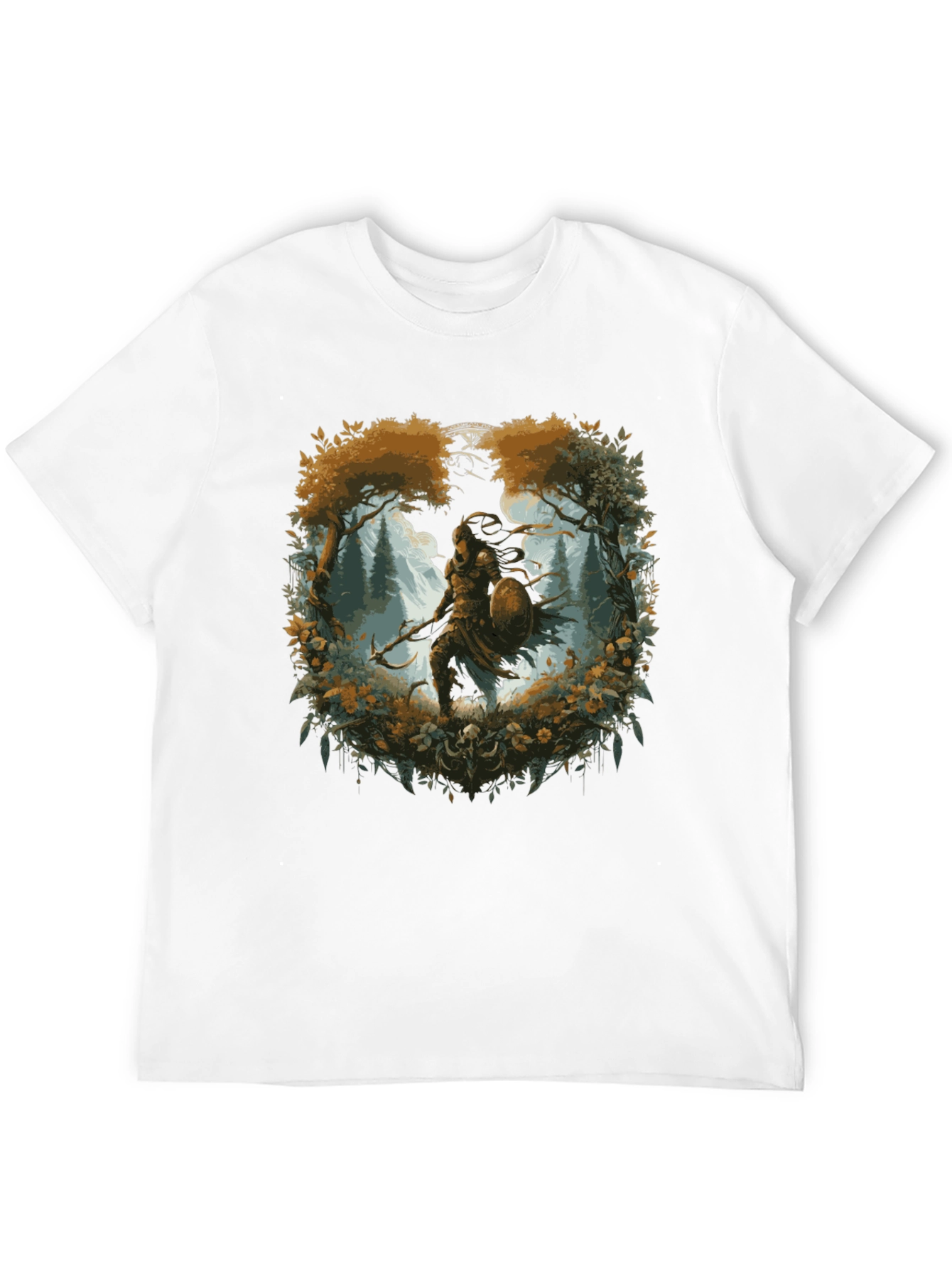 Warrior Forest Graphic T-Shirt