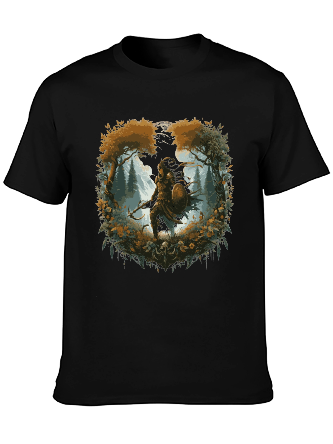 Warrior Forest Graphic T-Shirt