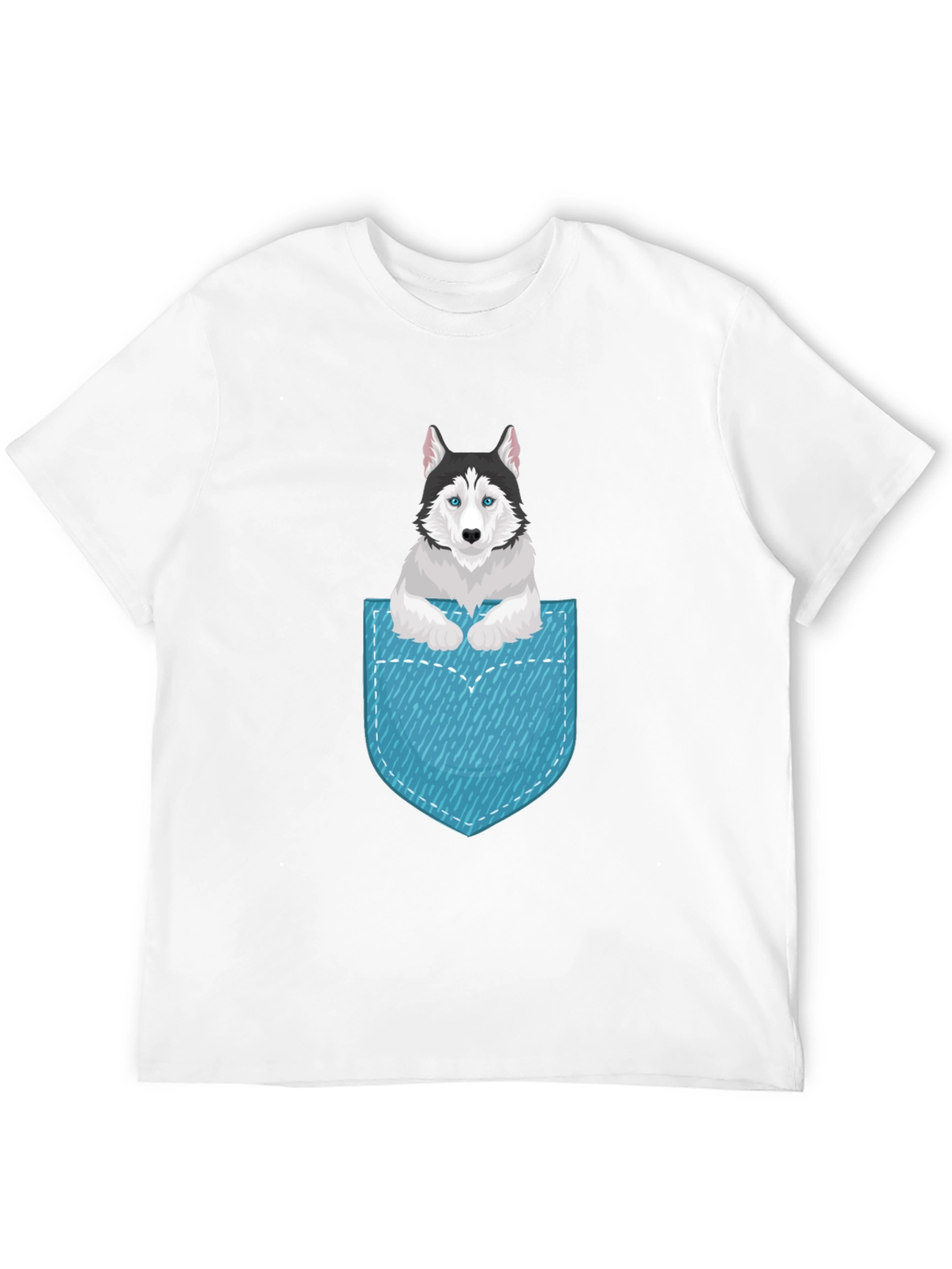 Husky in Pocket Graphic Tee