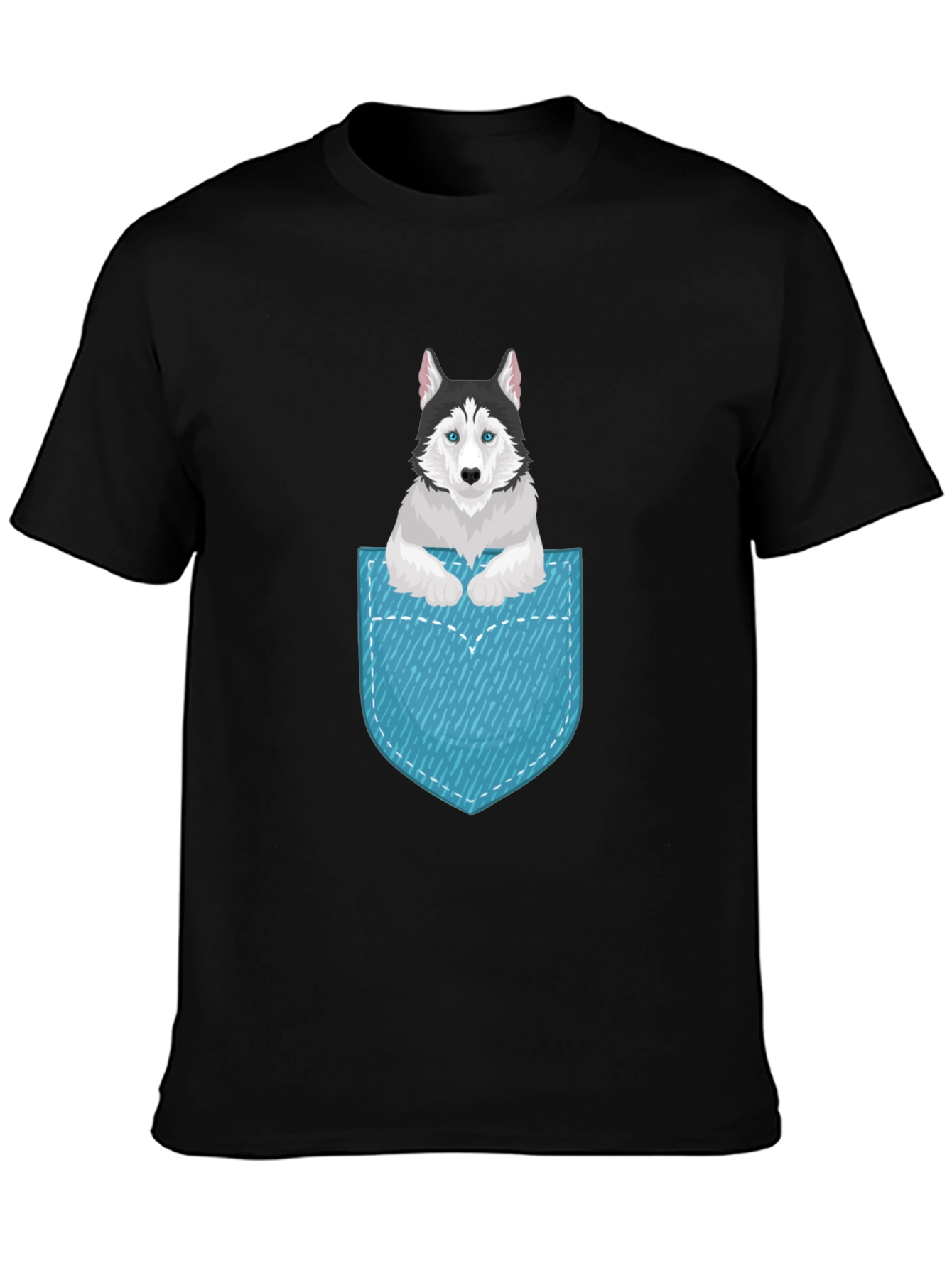 Husky in Pocket Graphic Tee