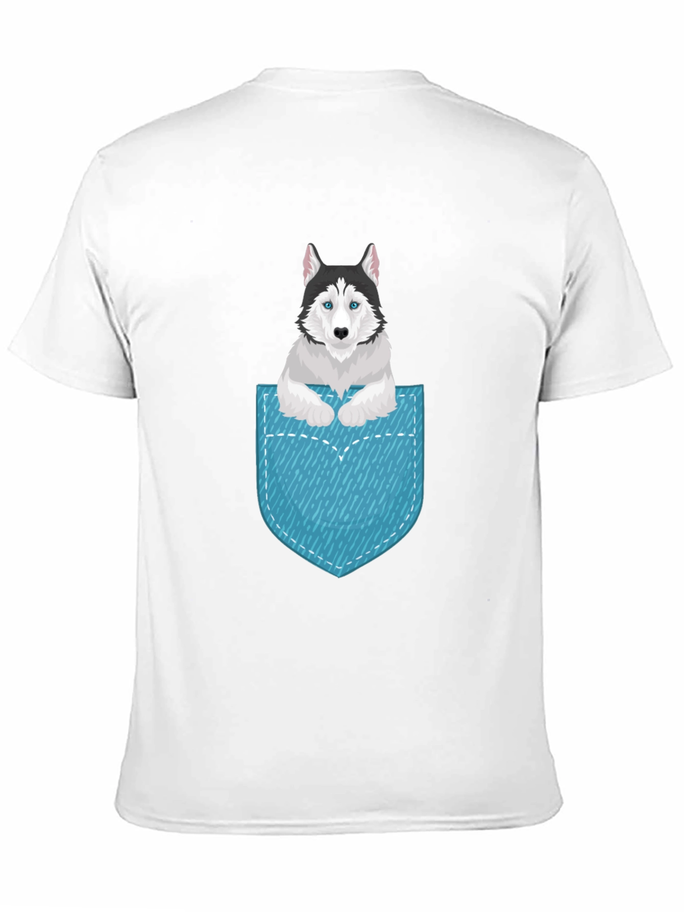Husky in Pocket Graphic Tee