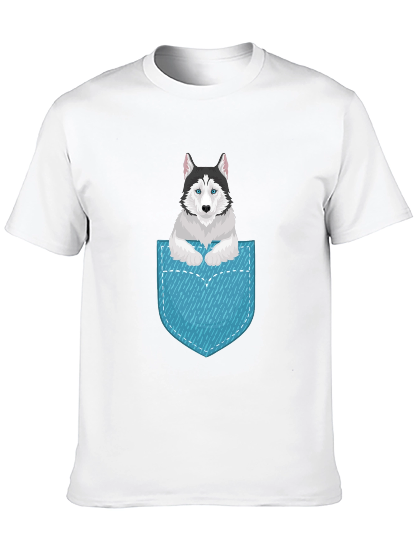 Husky in Pocket Graphic Tee