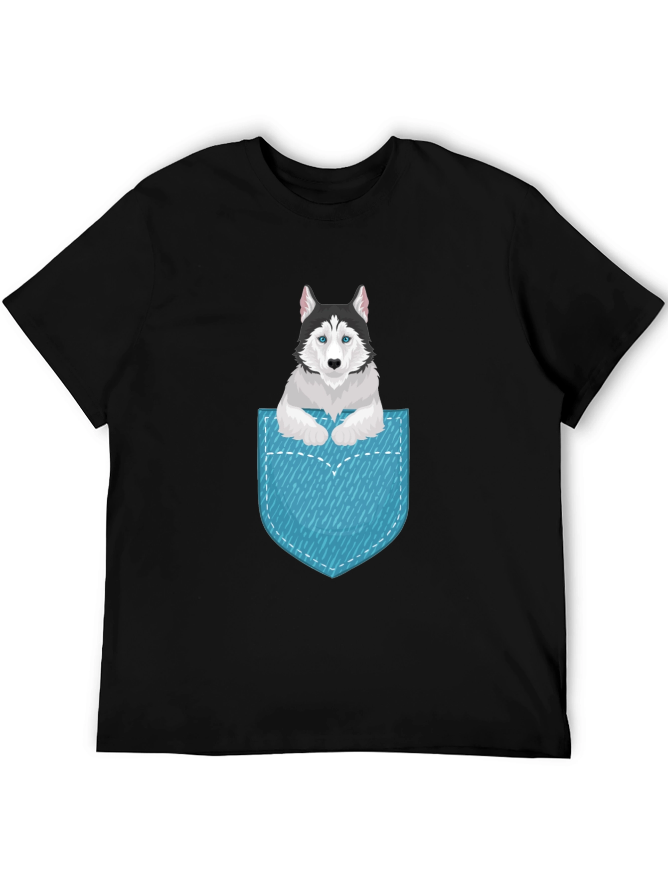 Husky in Pocket Graphic Tee