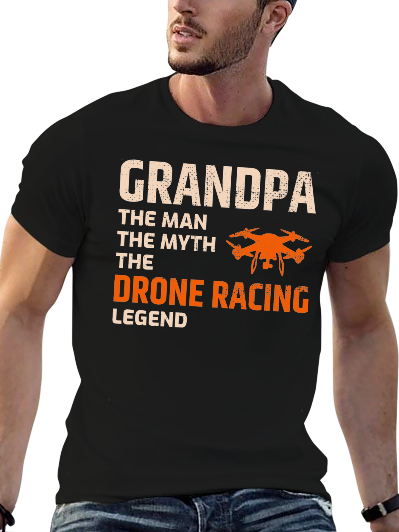 Grandpa Drone Racing Legend T-Shirt