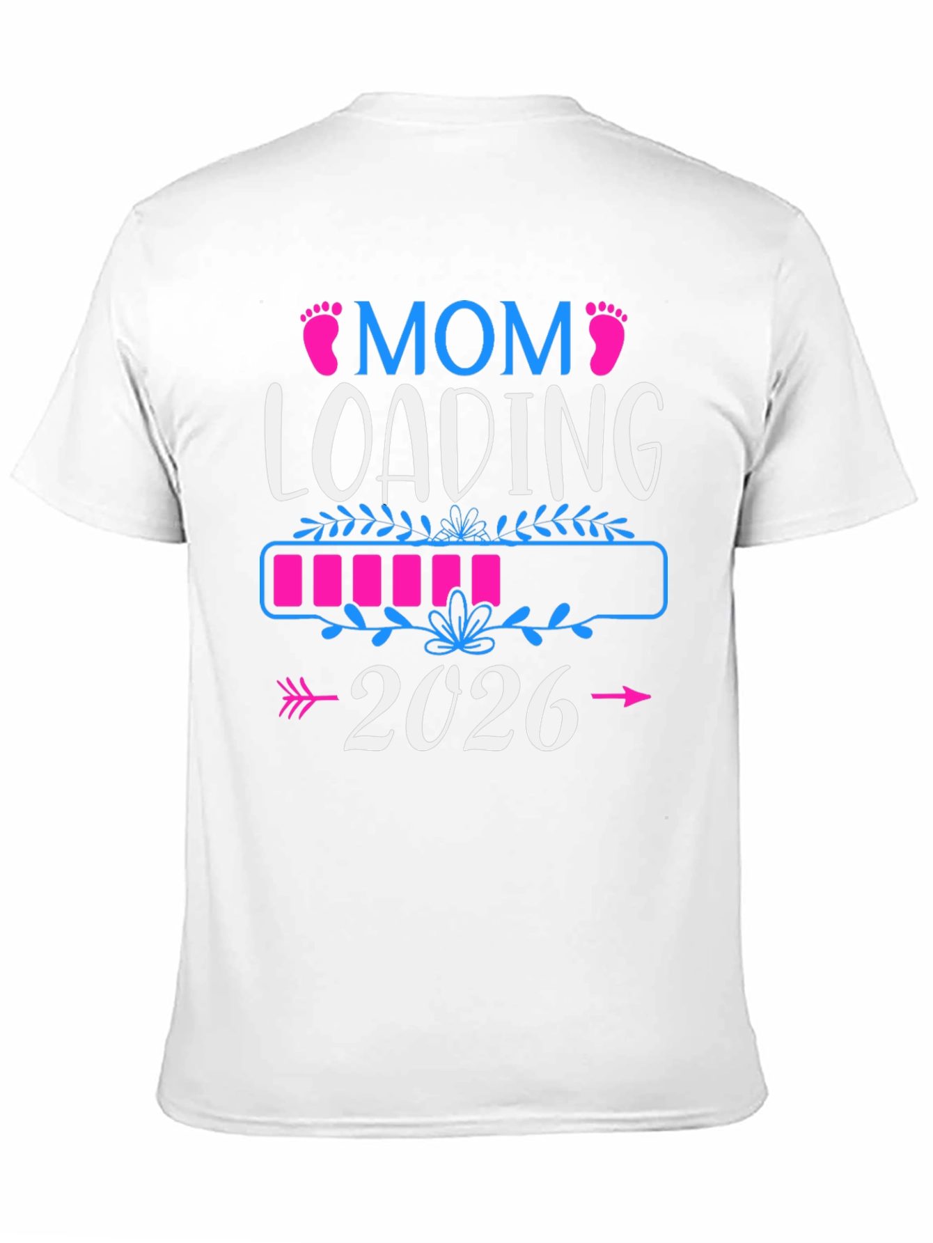 Mom Loading 2026 Pregnancy Announcement T-Shirt