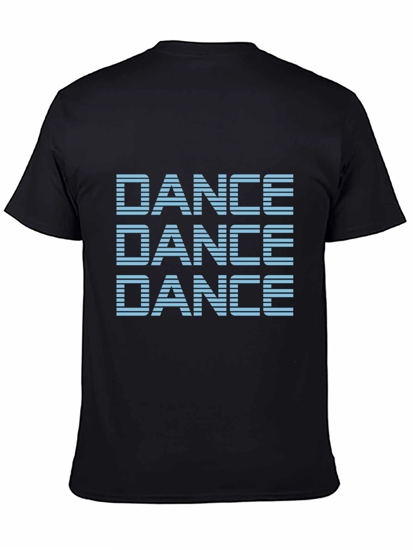 Dance Graphic Tee - Black Cotton Crew Neck T-Shirt