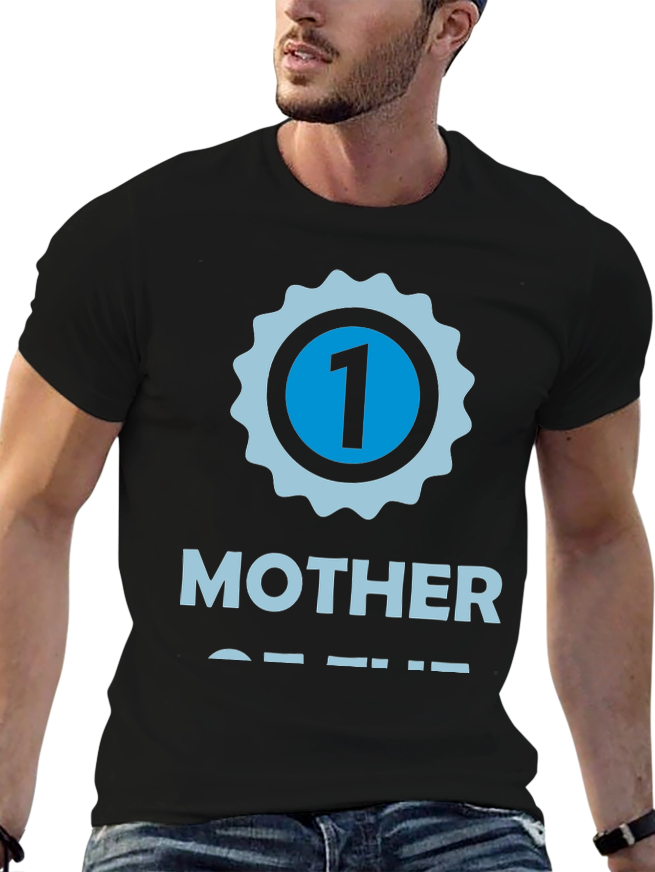 Number One Mother T-Shirt - Black Cotton Tee
