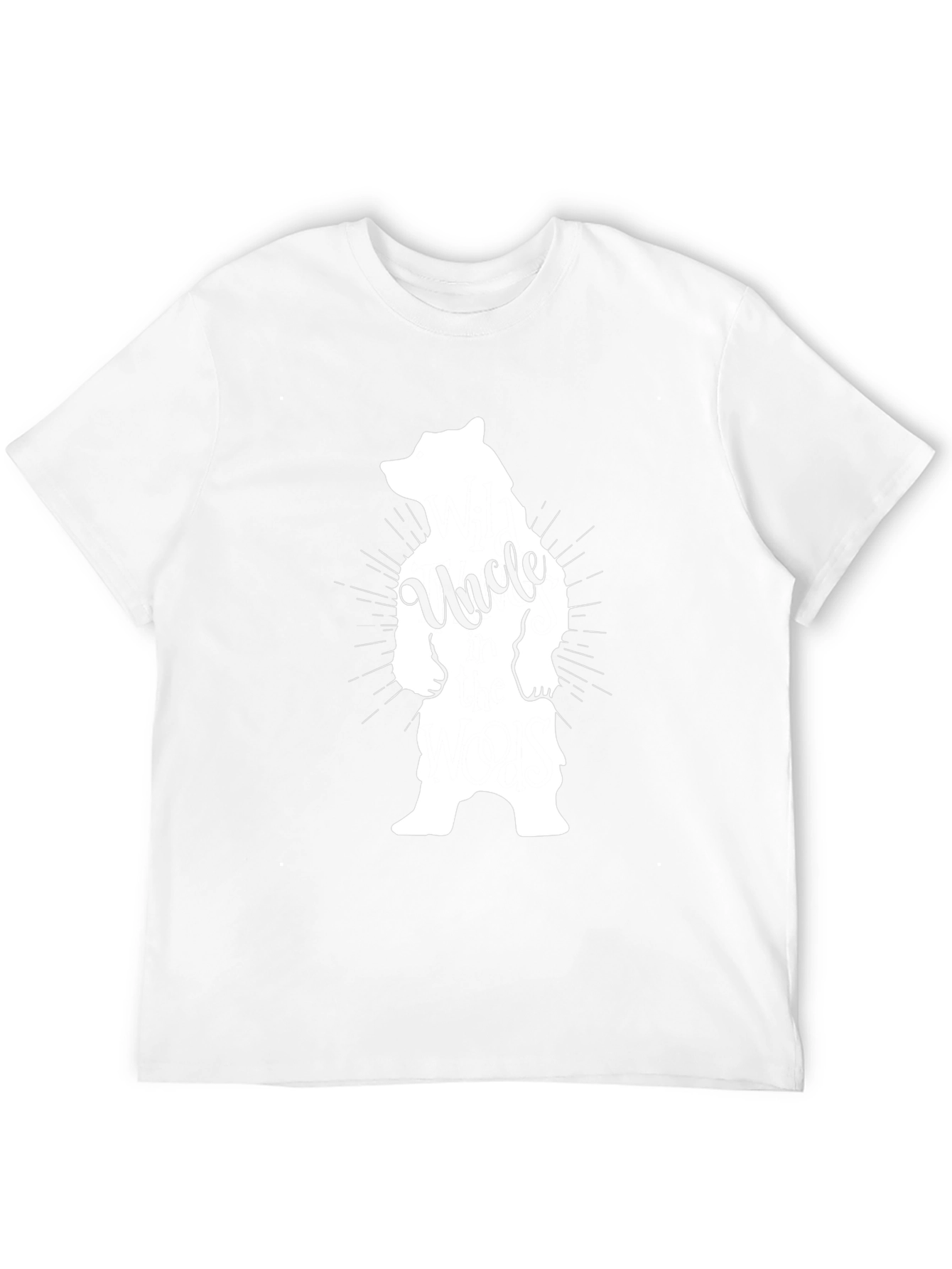 Uncle Bear Graphic Tee - Black Unisex Shirt
