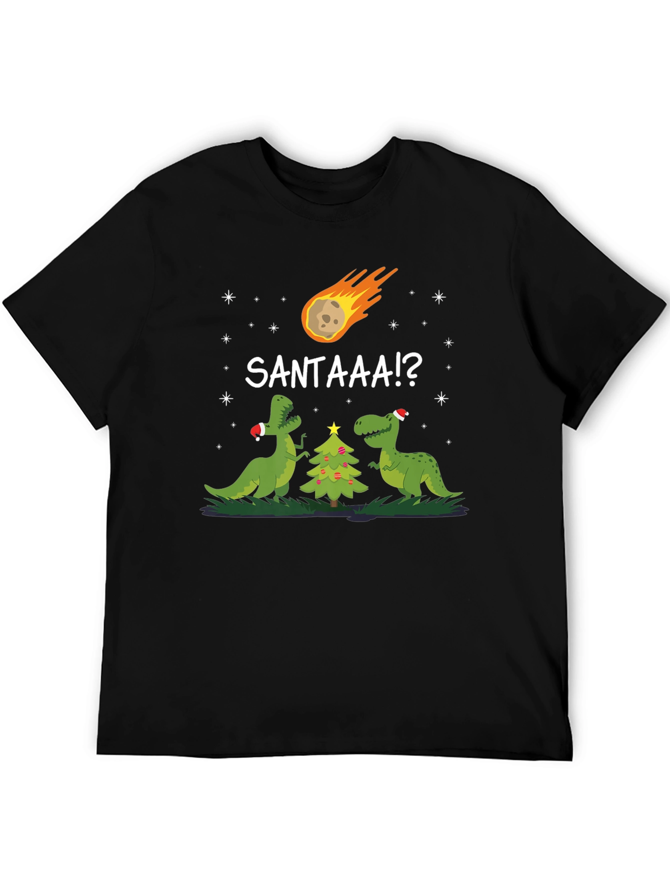 Santaaa!? T-Rex Christmas T-Shirt
