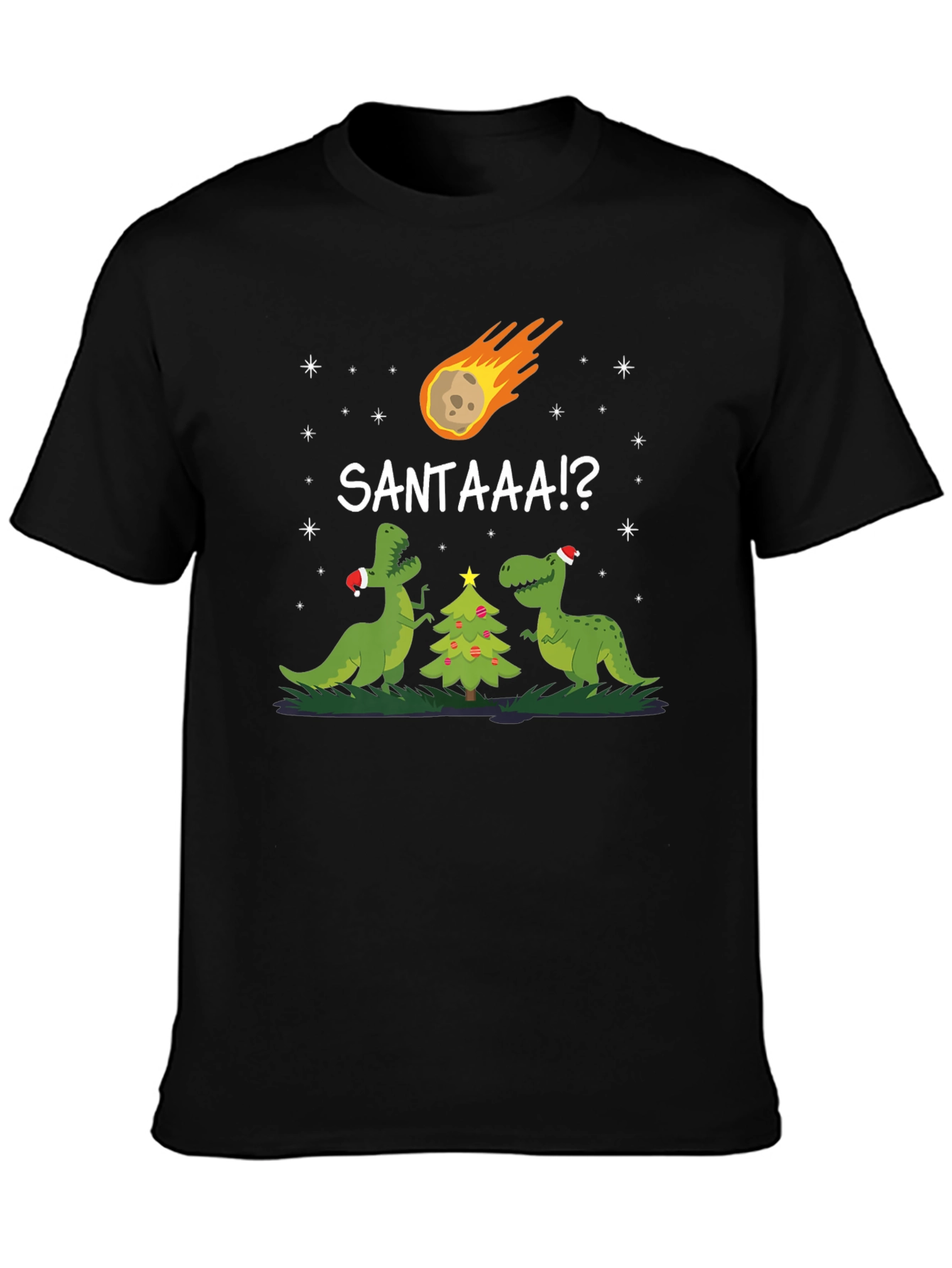 Santaaa!? T-Rex Christmas T-Shirt