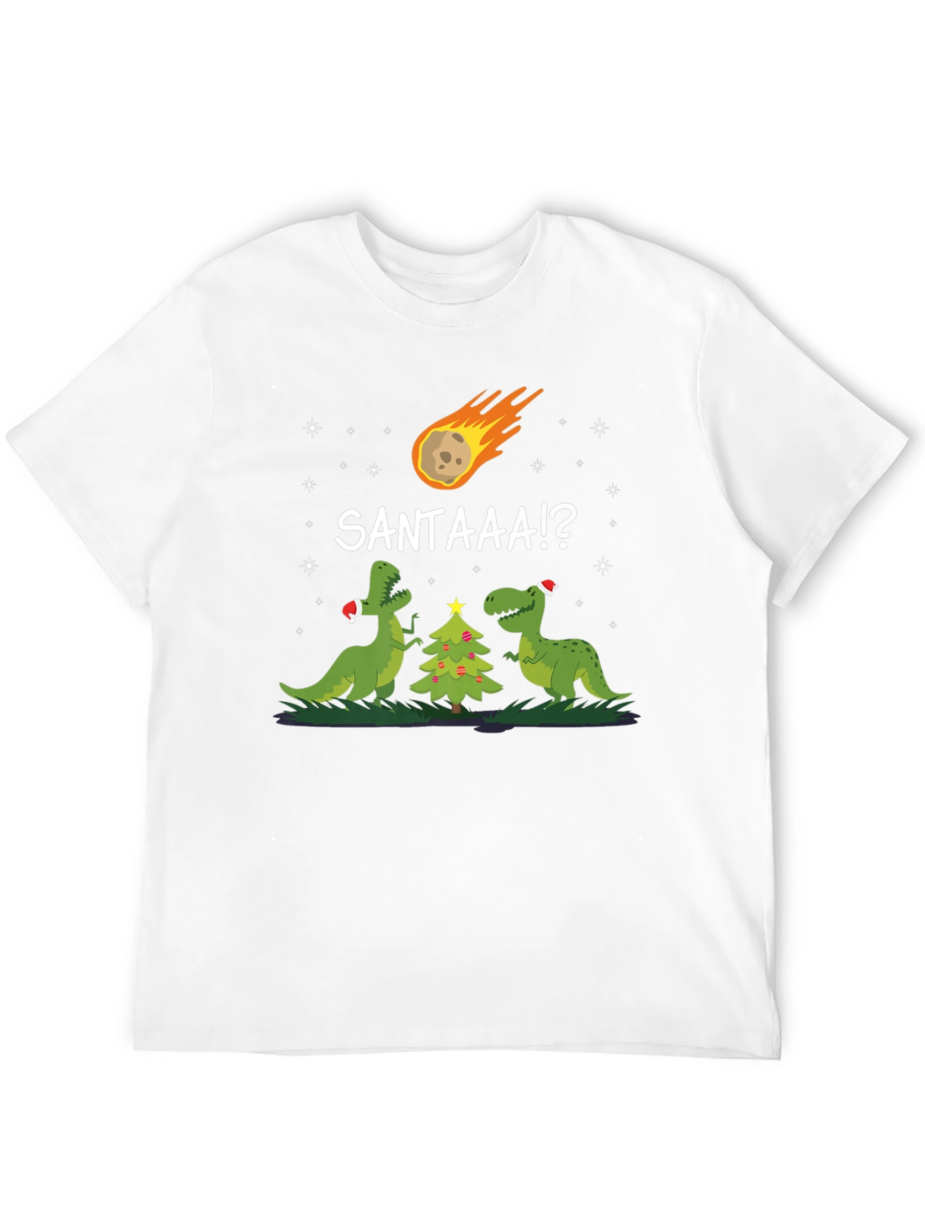 Santaaa!? T-Rex Christmas T-Shirt
