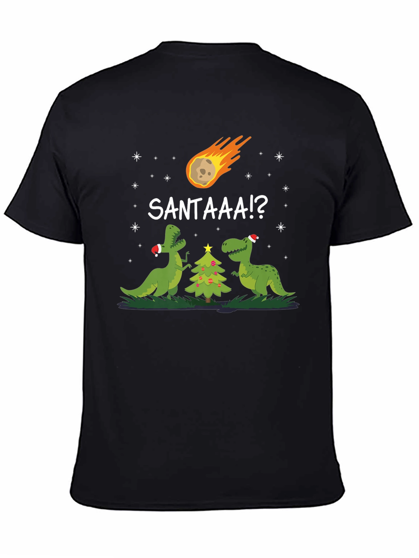 Santaaa!? T-Rex Christmas T-Shirt