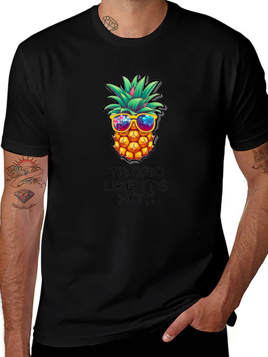 Tropic Like Its Hot Pineapple Graphic Tee
