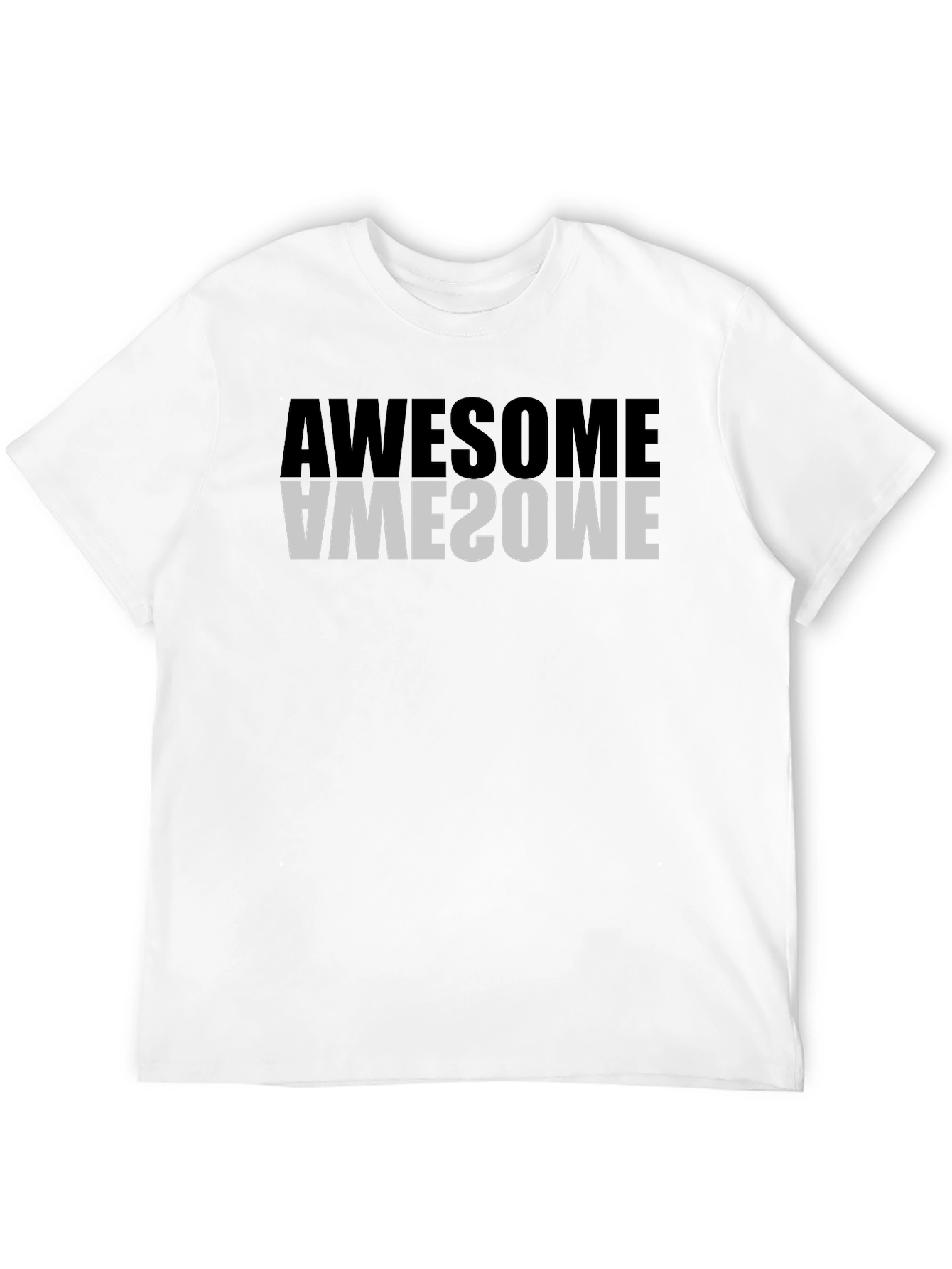 Awesome Reflective Graphic Tee - Black