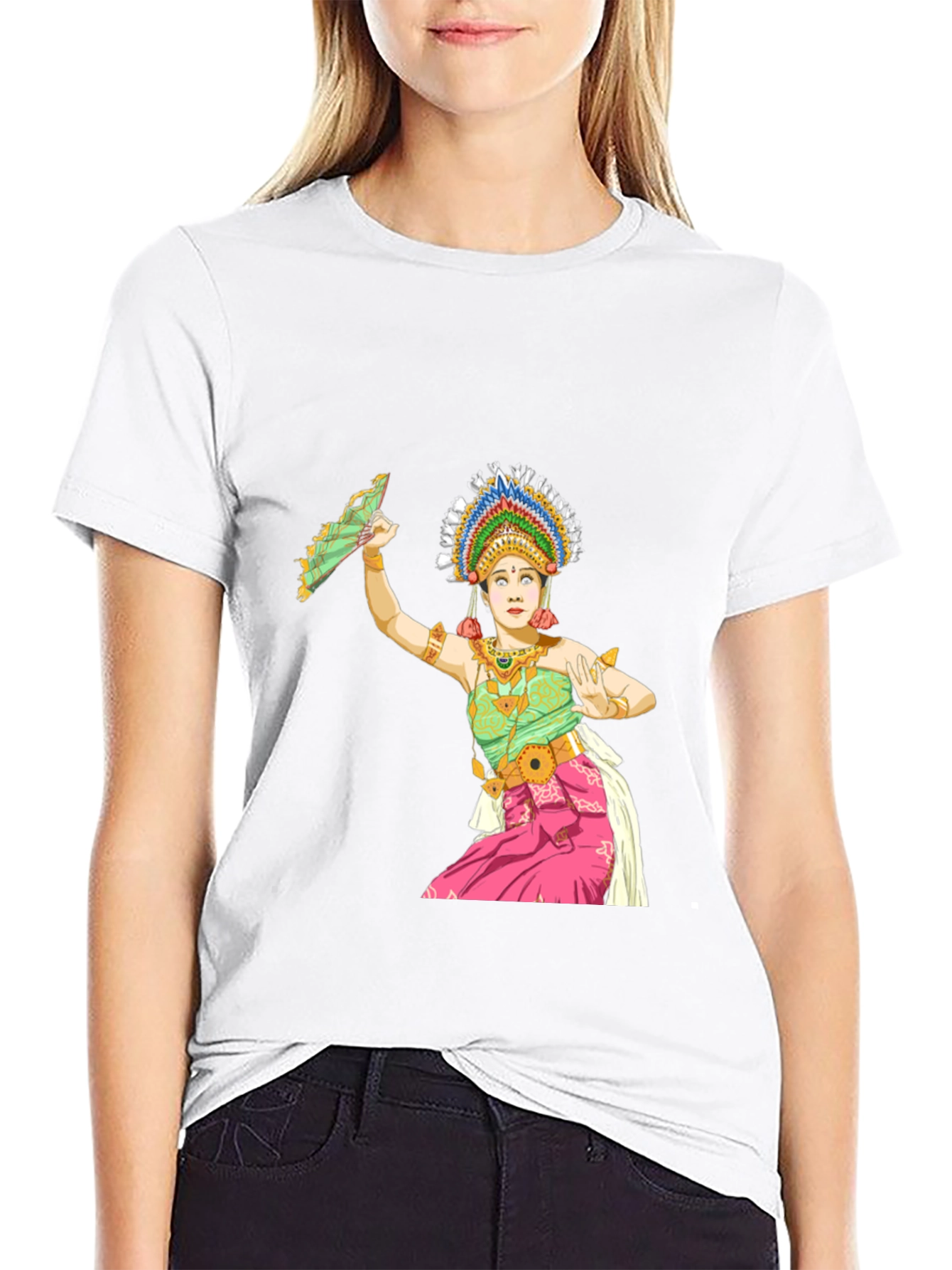 Balinese Dancer Graphic T-Shirt - Unique Design