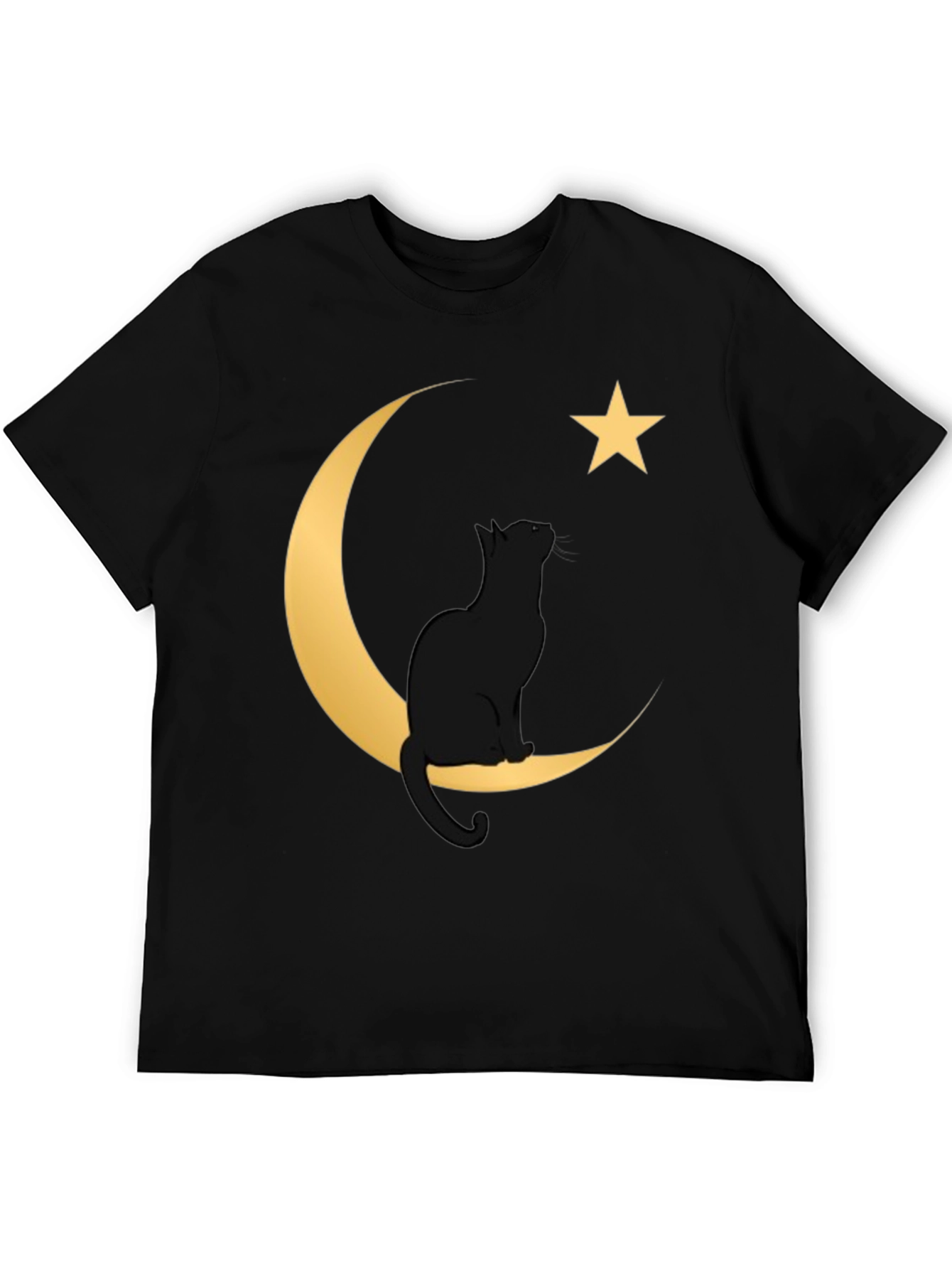 Cat on Moon Graphic Tee