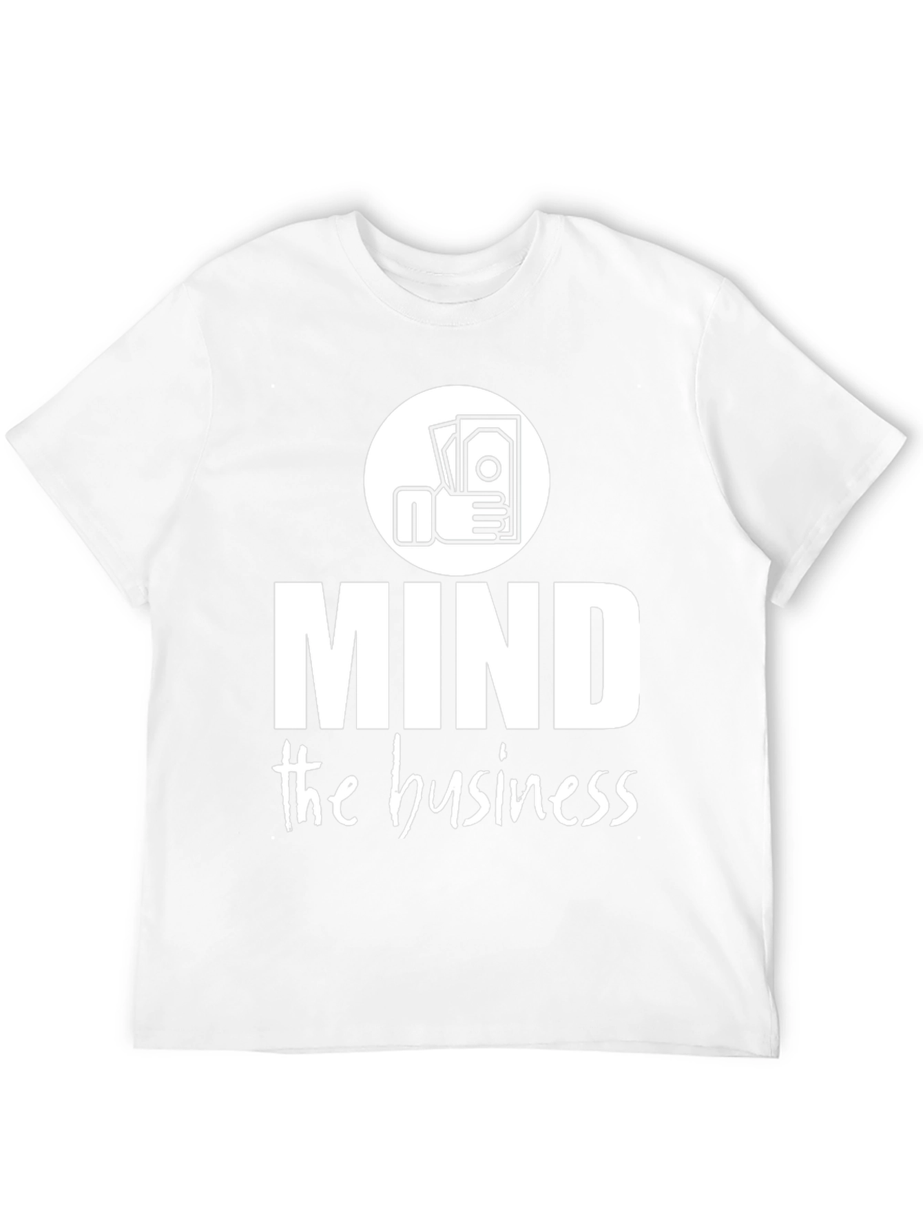 Mind the Business Graphic Tee - Black Cotton Shirt