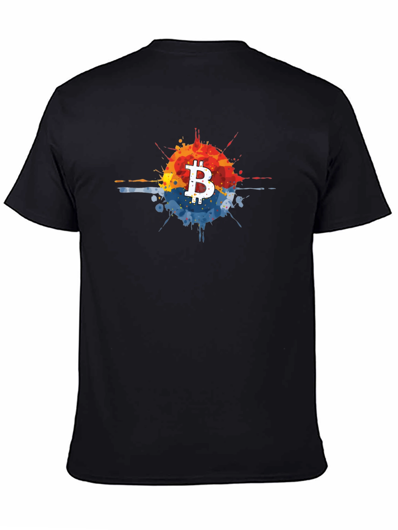Bitcoin Splatter Tee - Crypto Fashion