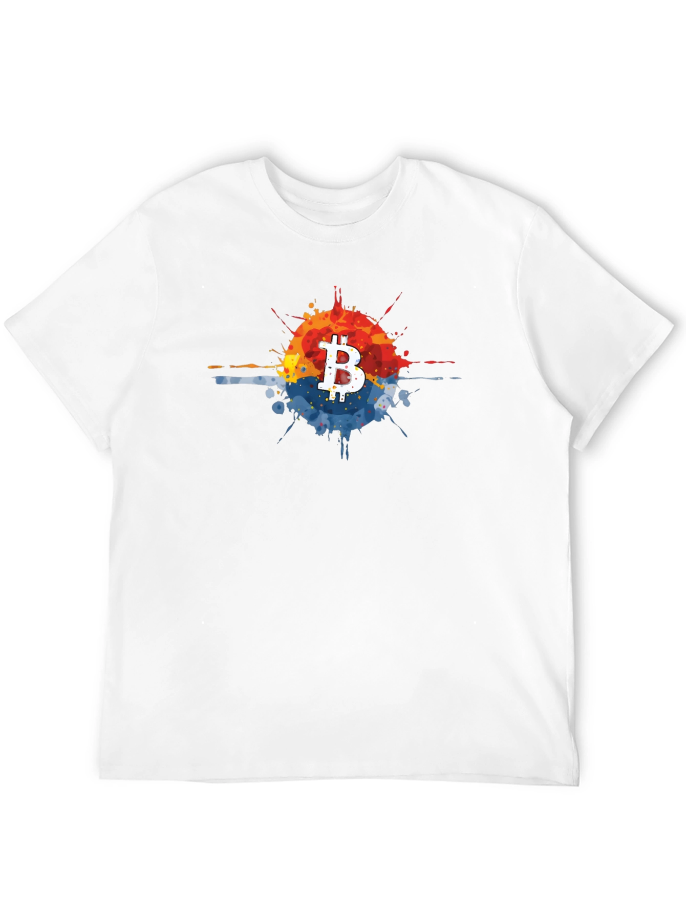 Bitcoin Splatter Tee - Crypto Fashion