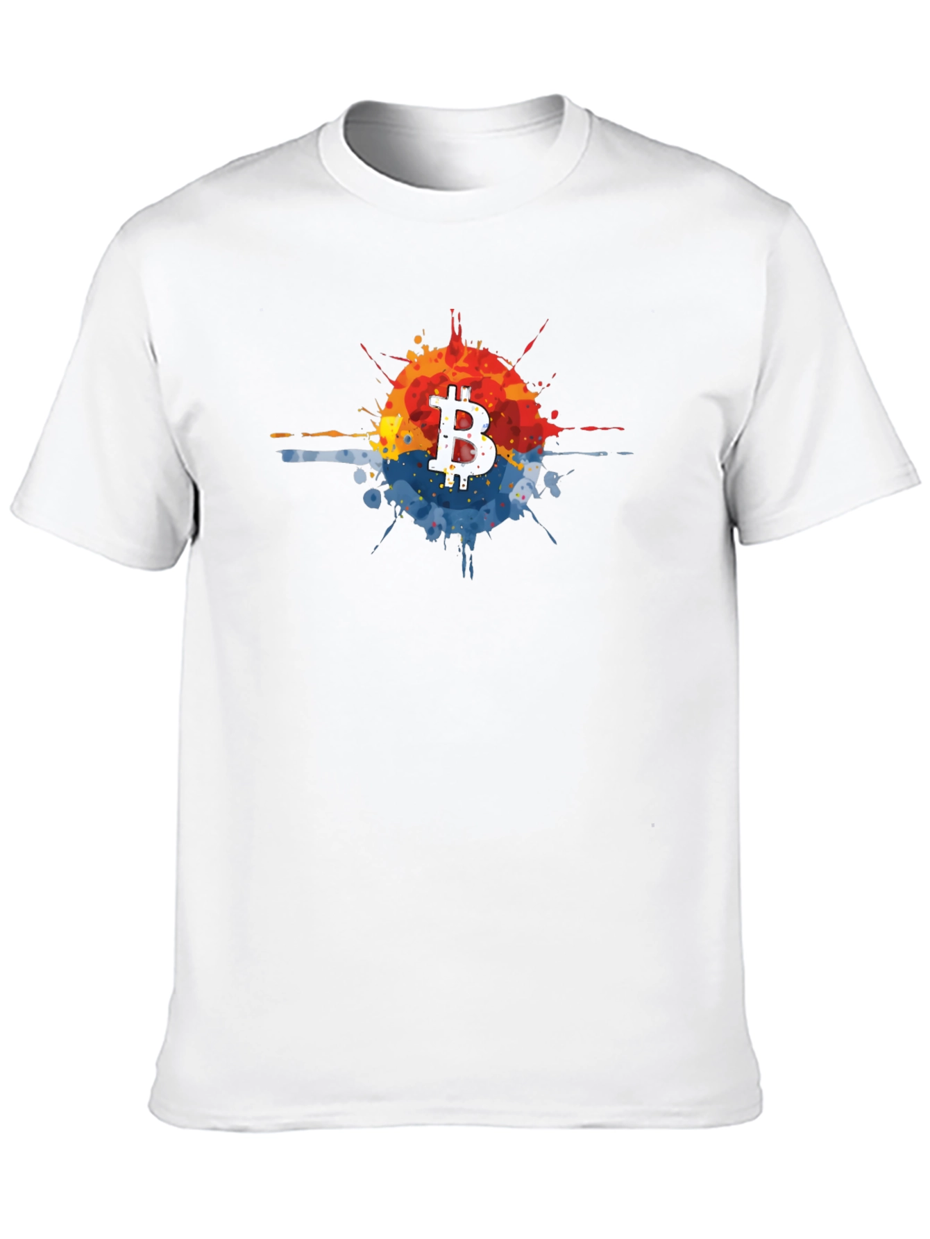 Bitcoin Splatter Tee - Crypto Fashion