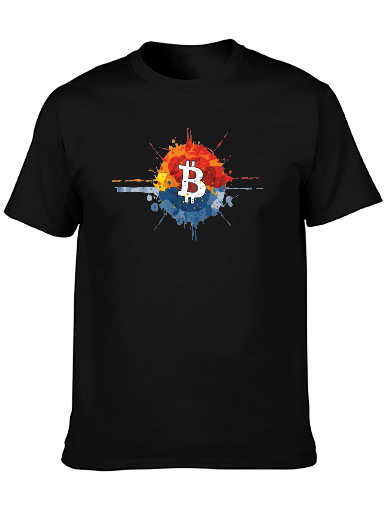 Bitcoin Splatter Tee - Crypto Fashion