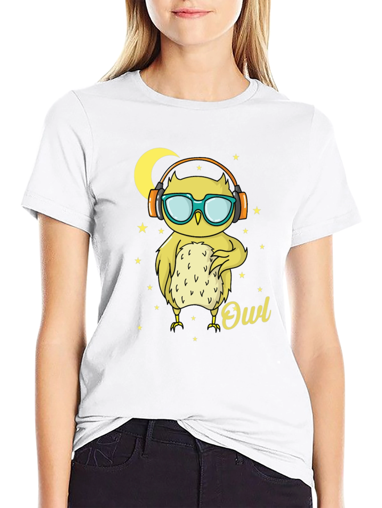 Cool Owl T-Shirt - DJ Bird Tee