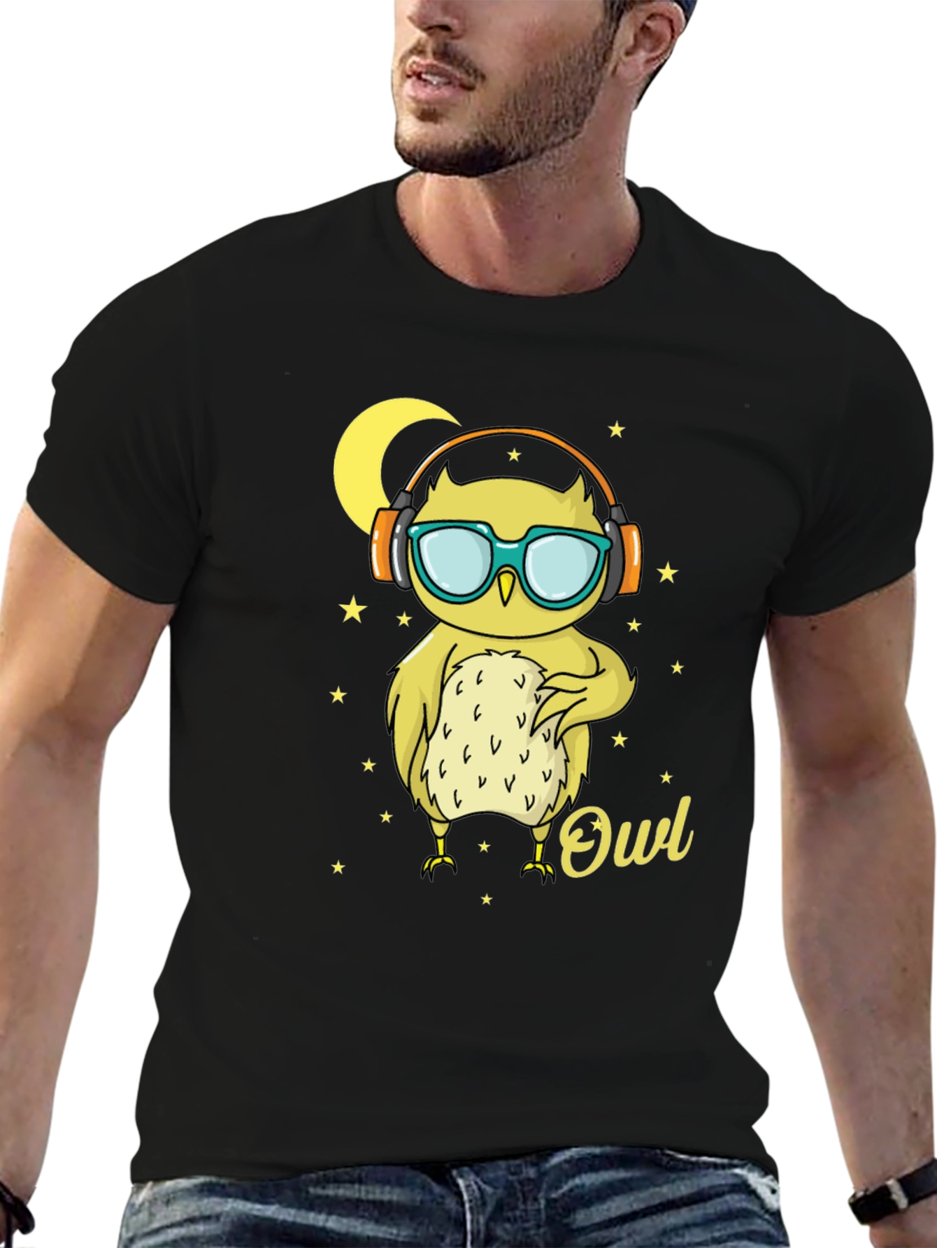 Cool Owl T-Shirt - DJ Bird Tee