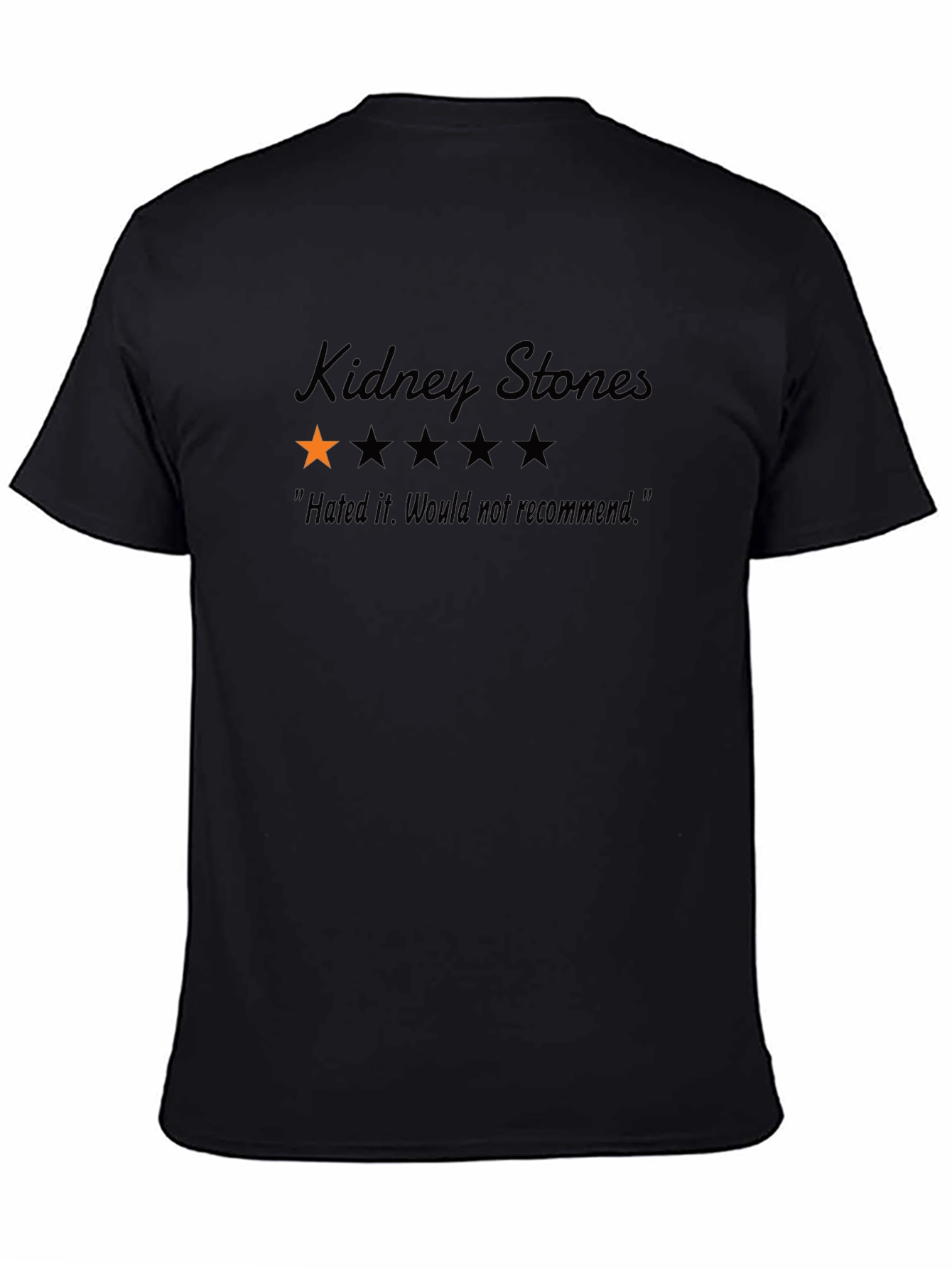 Kidney Stones T-Shirt - One Star Review Graphic Tee