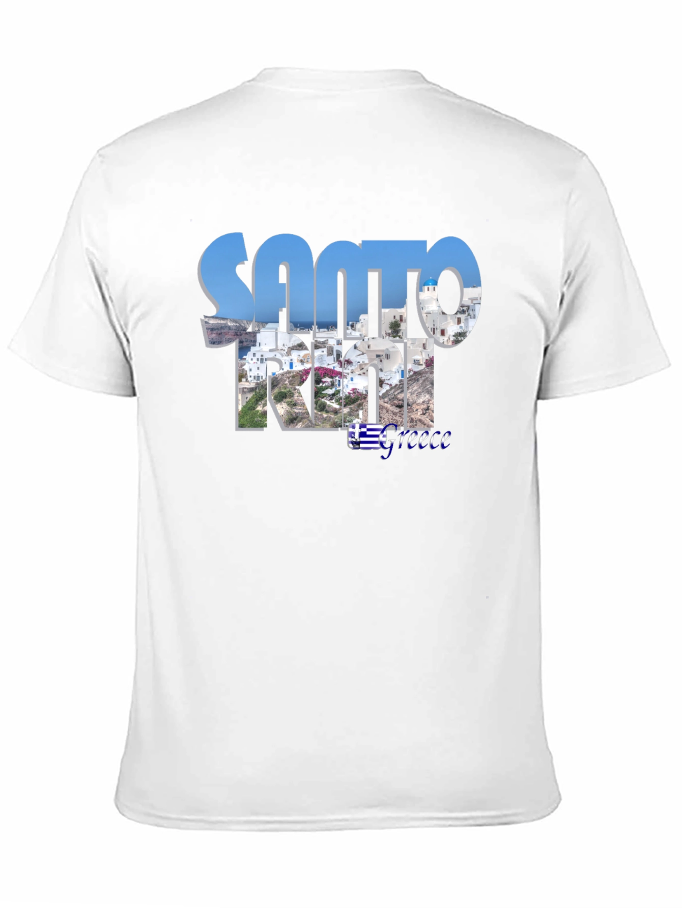 Santorini Greece Graphic T-Shirt