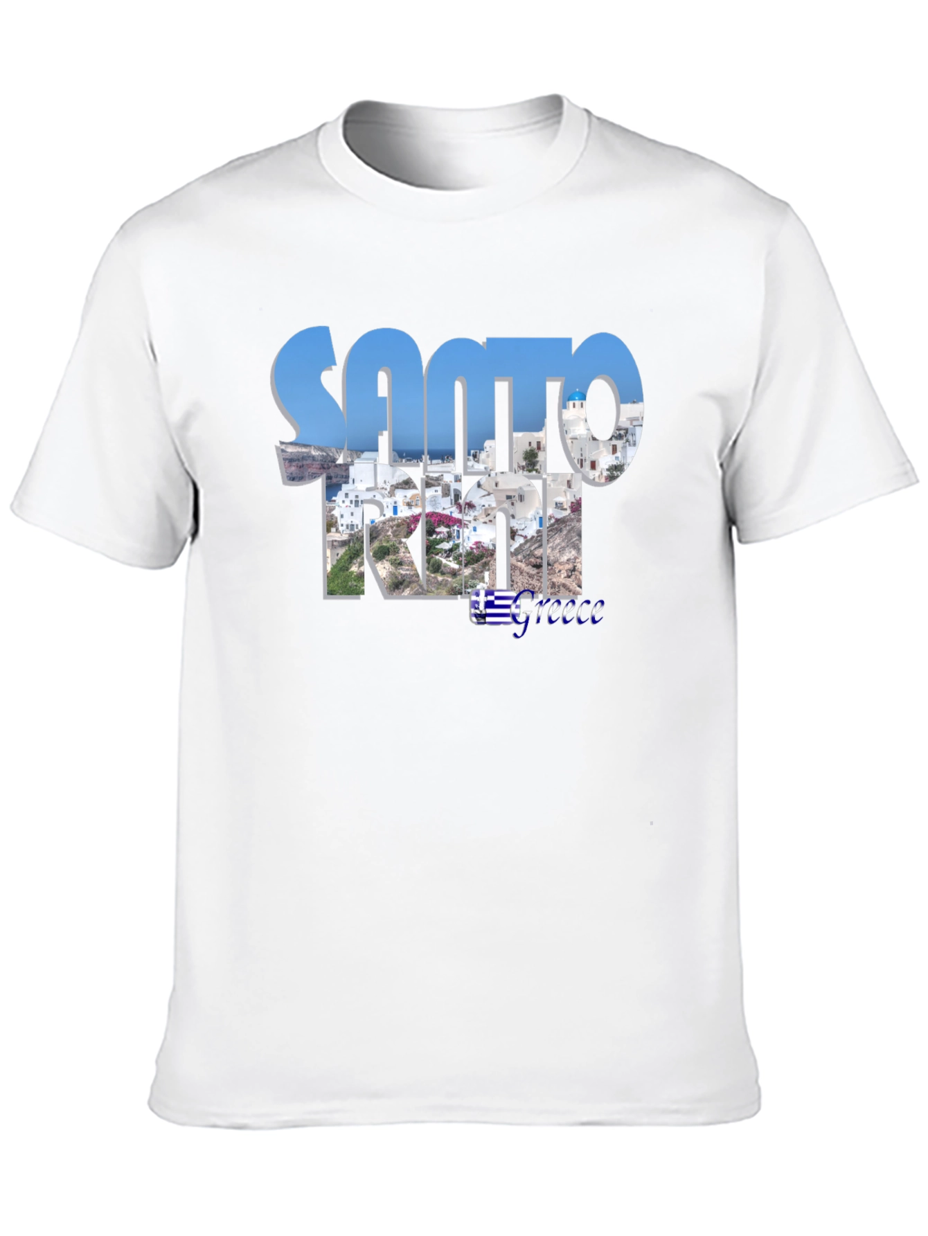 Santorini Greece Graphic T-Shirt