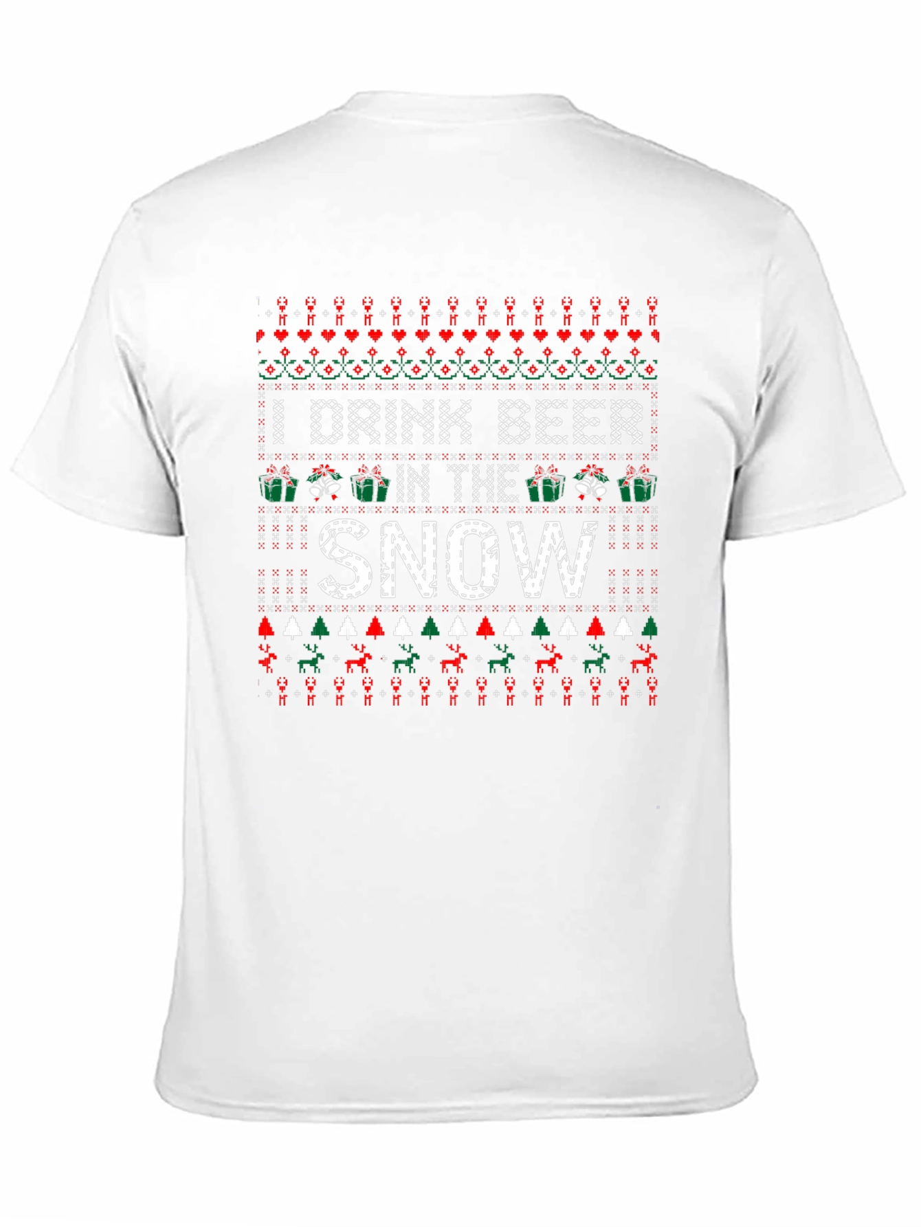 Funny Christmas Beer Drinking T-Shirt