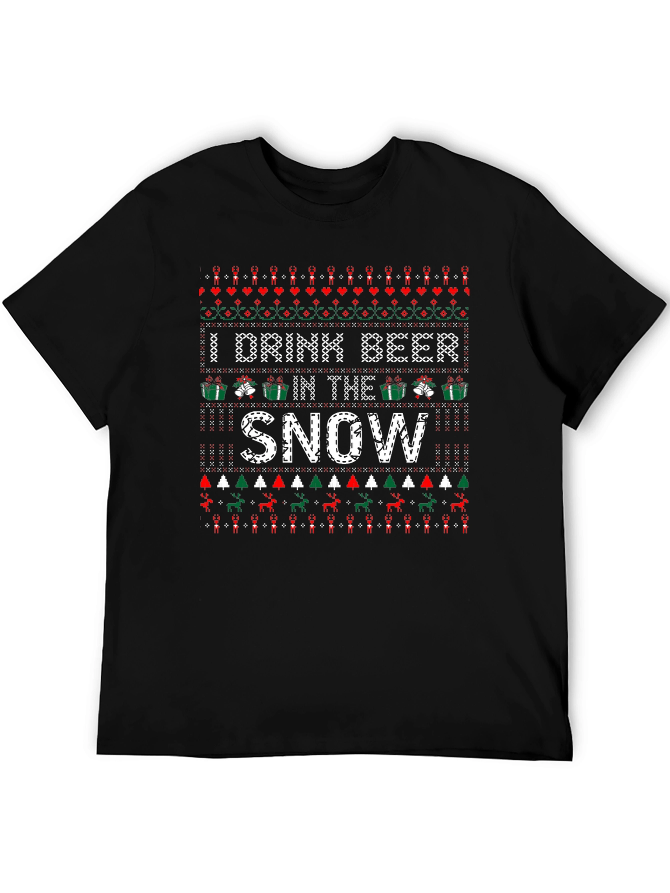 Funny Christmas Beer Drinking T-Shirt