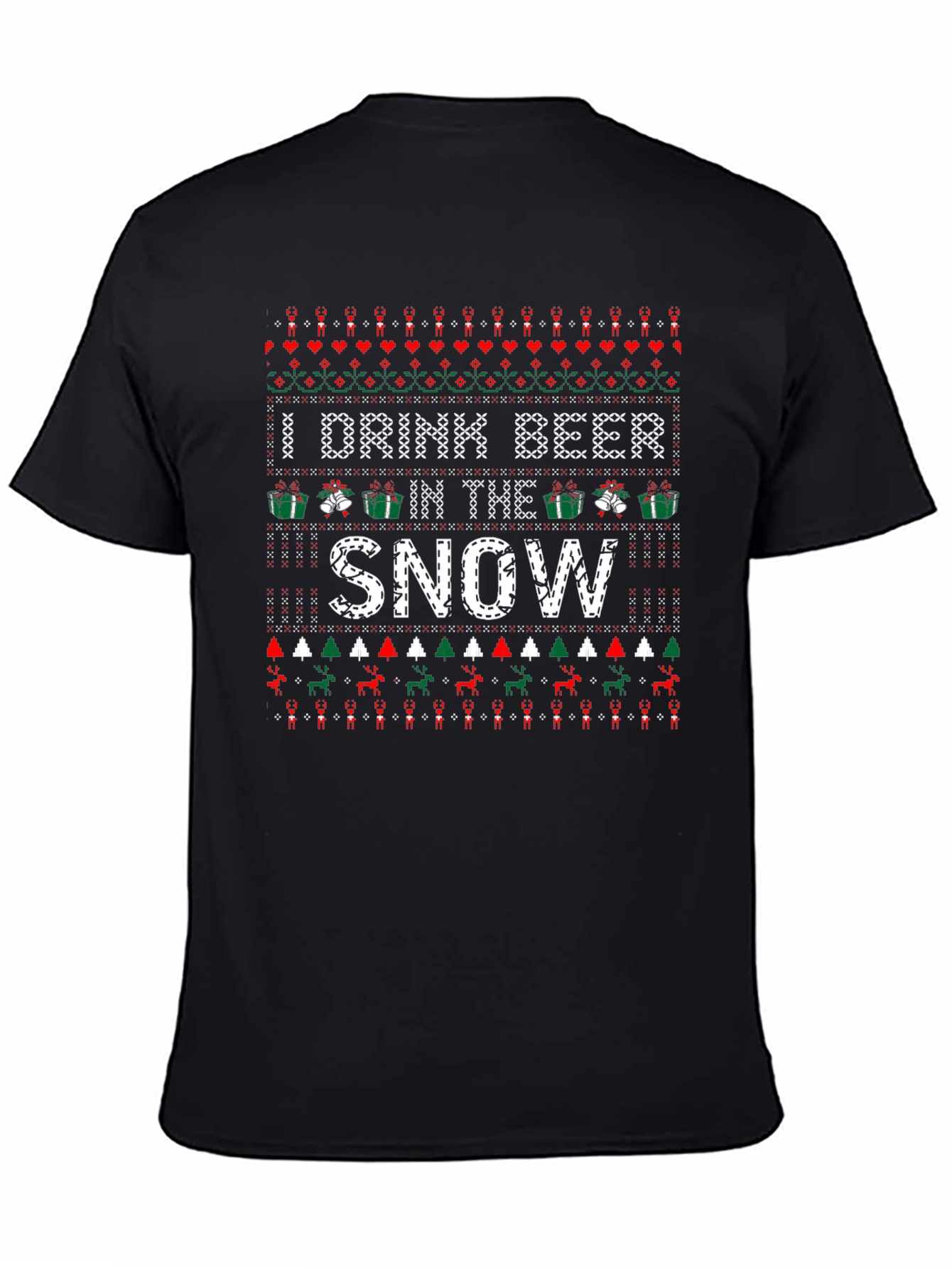 Funny Christmas Beer Drinking T-Shirt