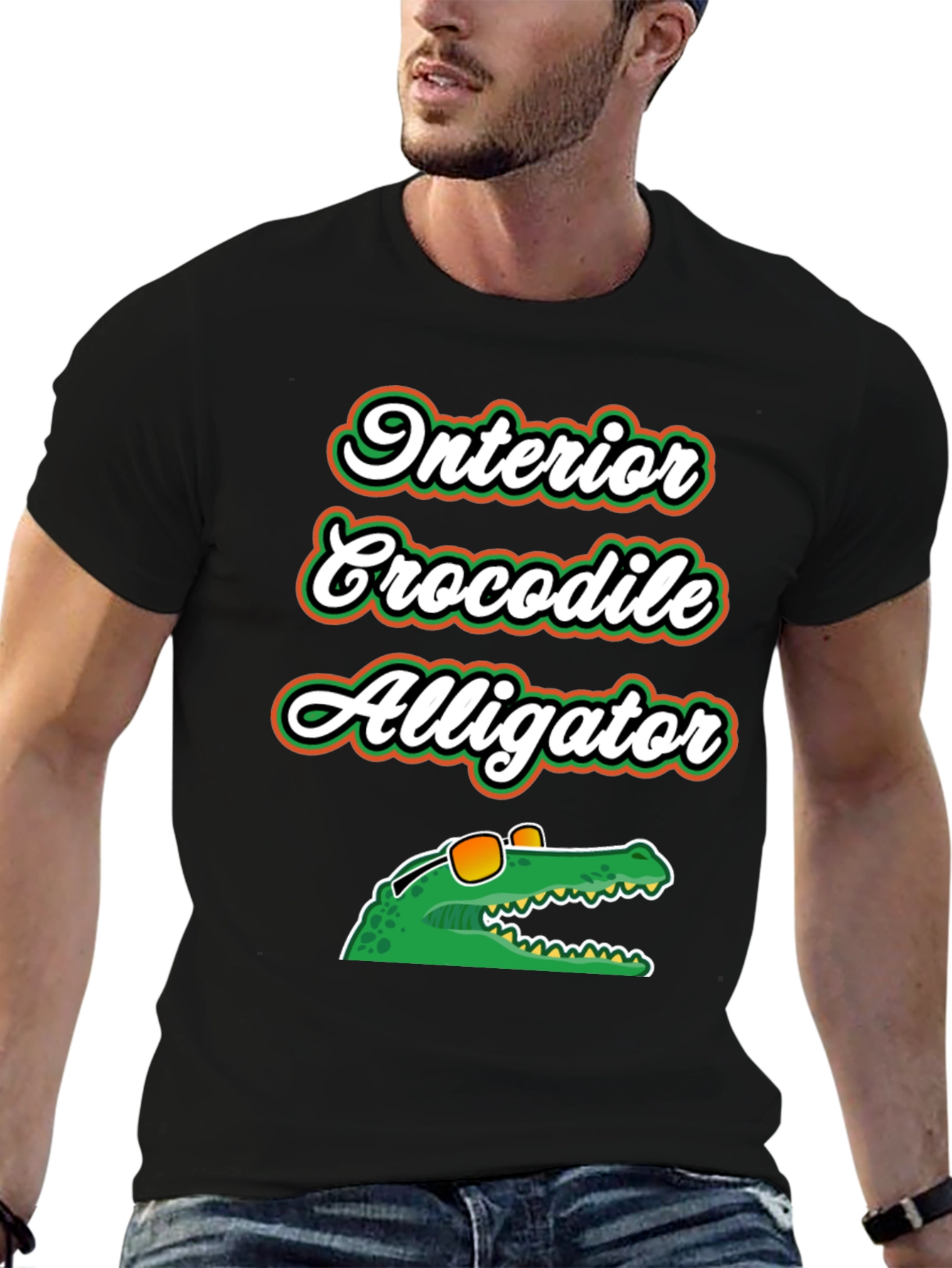 Interior Crocodile Alligator Graphic T-Shirt