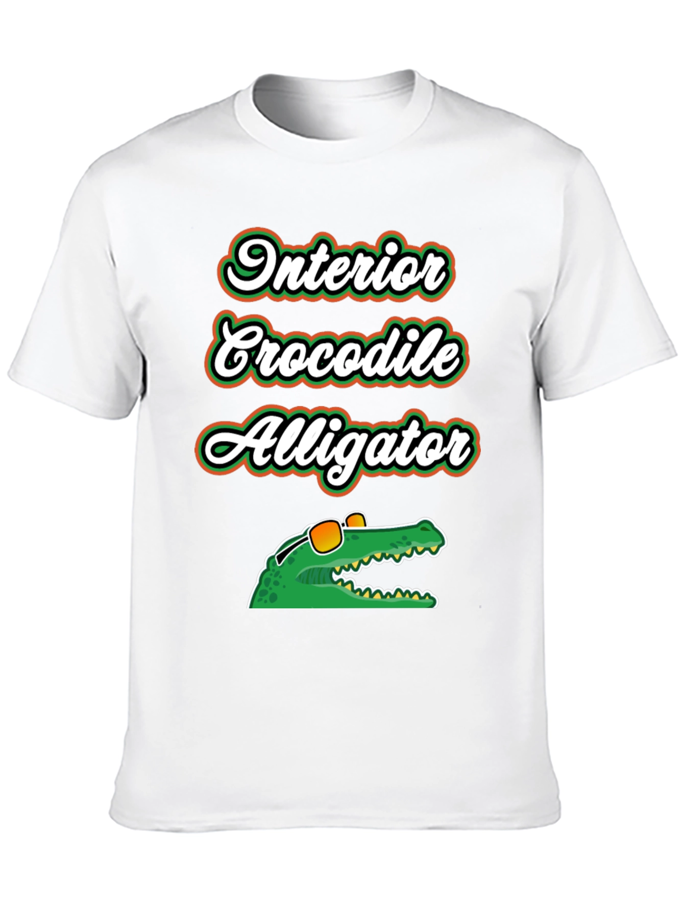 Interior Crocodile Alligator Graphic T-Shirt
