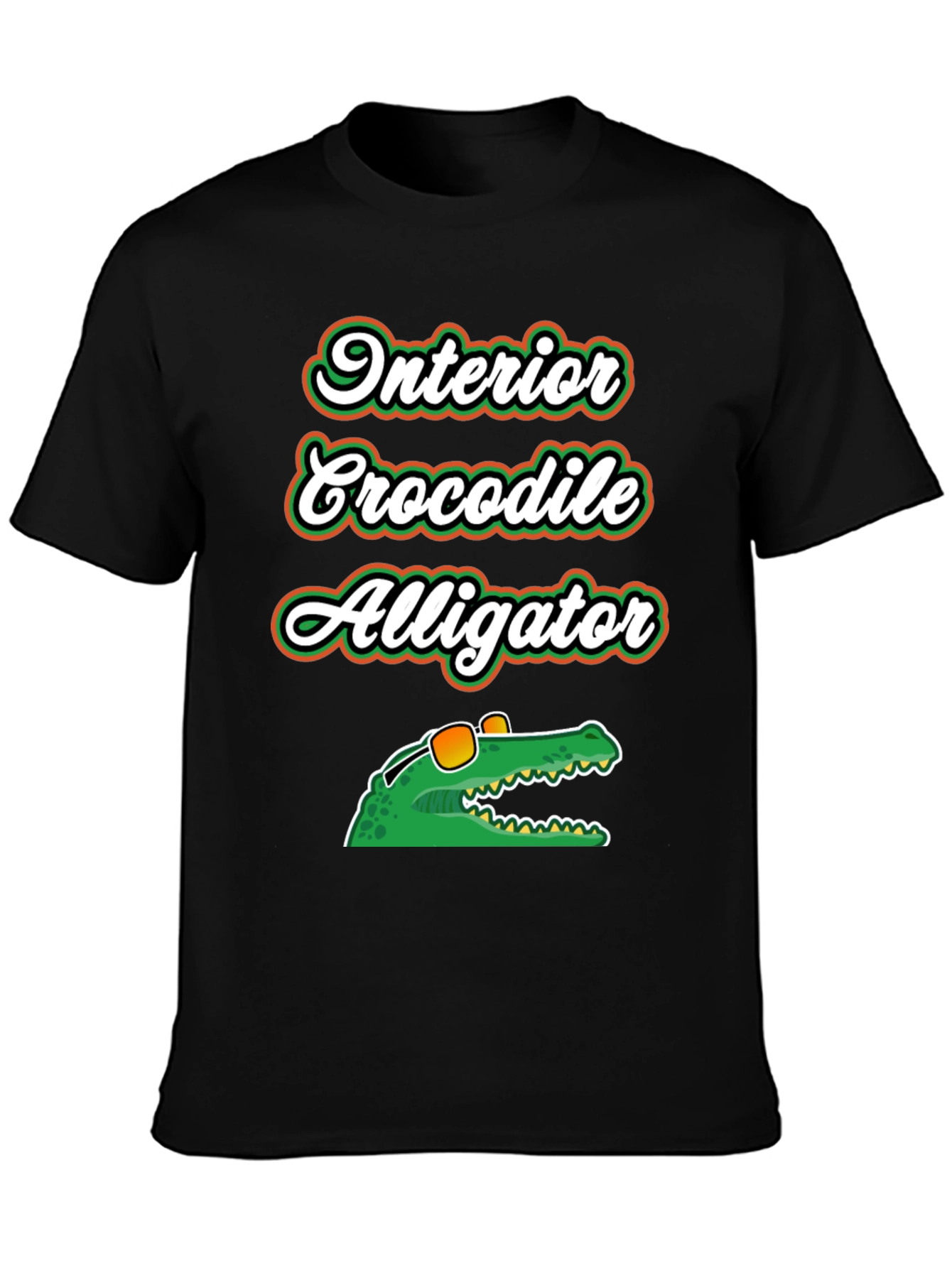 Interior Crocodile Alligator Graphic T-Shirt