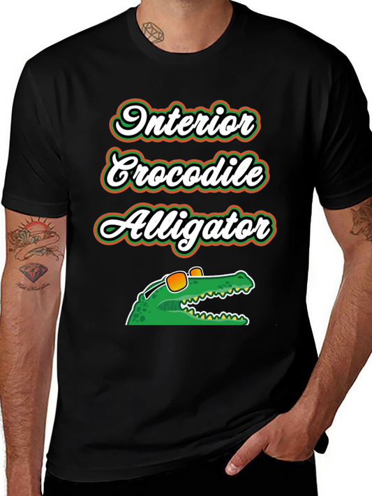 Interior Crocodile Alligator Graphic T-Shirt