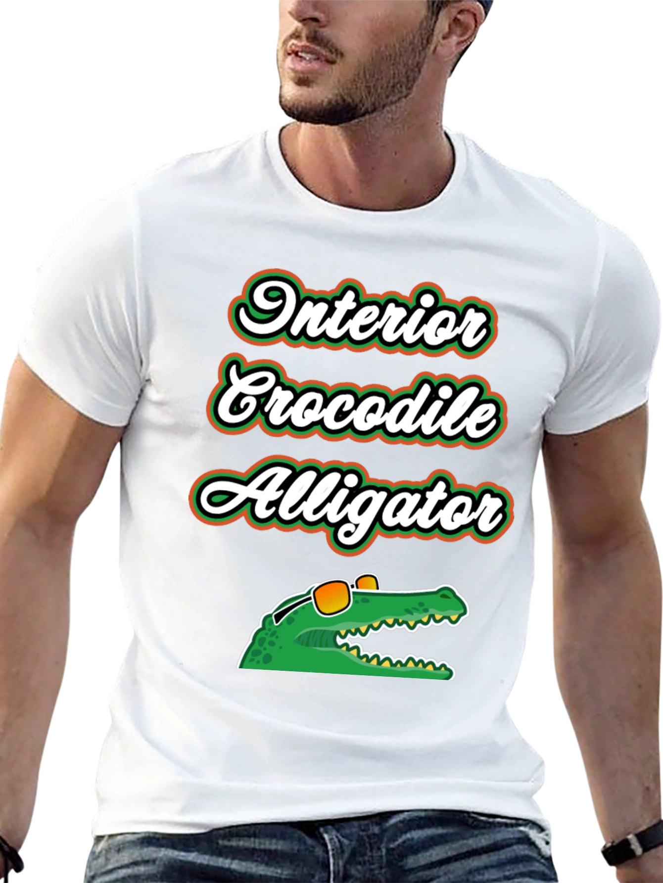 Interior Crocodile Alligator Graphic T-Shirt
