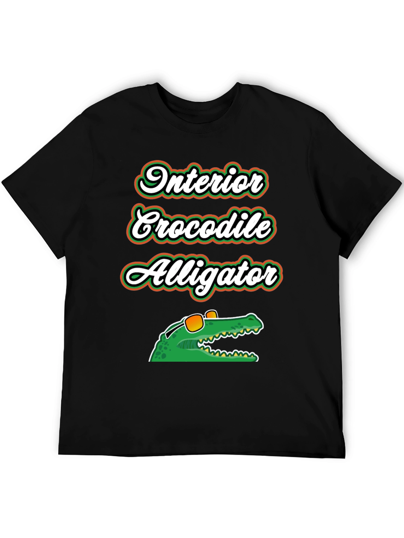 Interior Crocodile Alligator Graphic T-Shirt