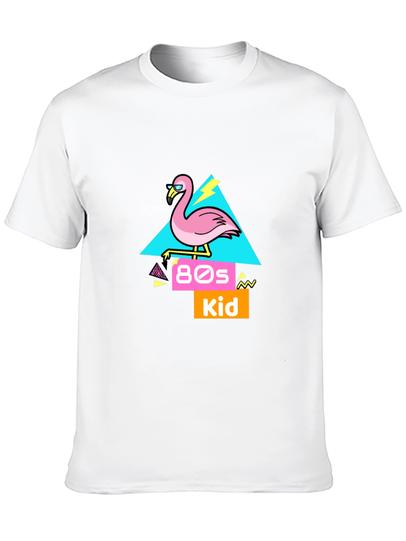80s Kid Flamingo Graphic T-Shirt