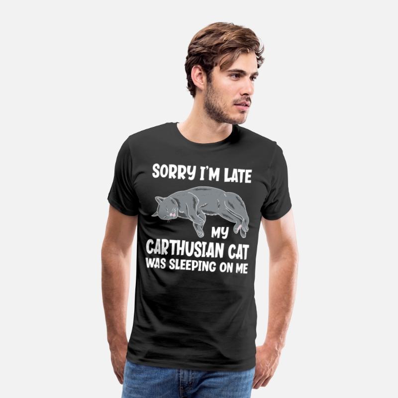 Sorry I'm Late My Carthusian Cat Sleeping On Me
