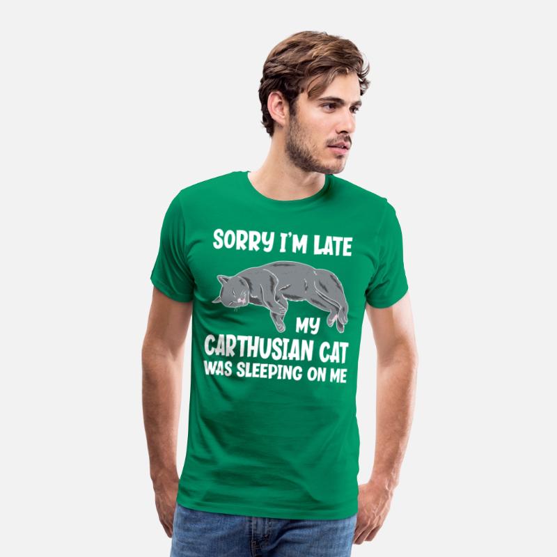 Sorry I'm Late My Carthusian Cat Sleeping On Me