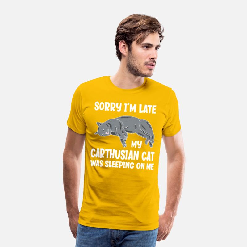 Sorry I'm Late My Carthusian Cat Sleeping On Me