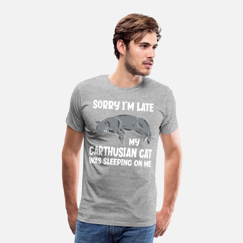 Sorry I'm Late My Carthusian Cat Sleeping On Me