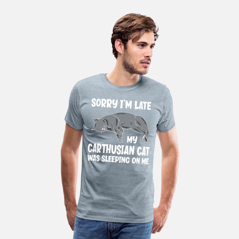 Sorry I'm Late My Carthusian Cat Sleeping On Me