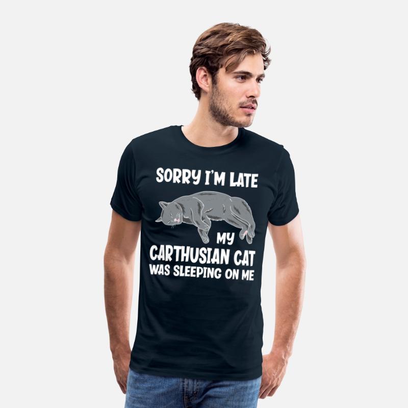 Sorry I'm Late My Carthusian Cat Sleeping On Me