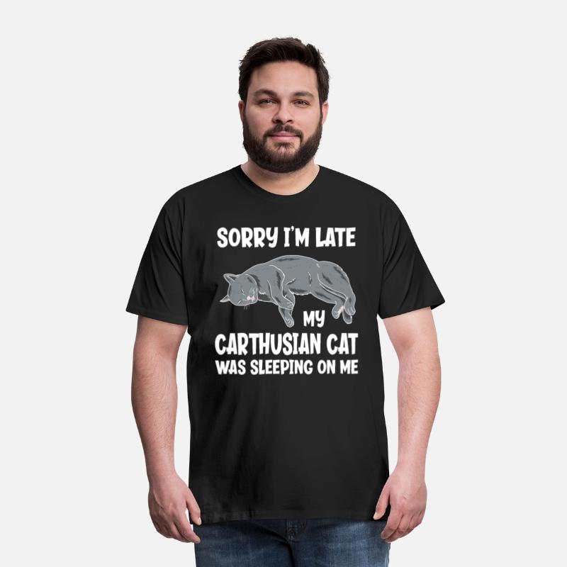 Sorry I'm Late My Carthusian Cat Sleeping On Me