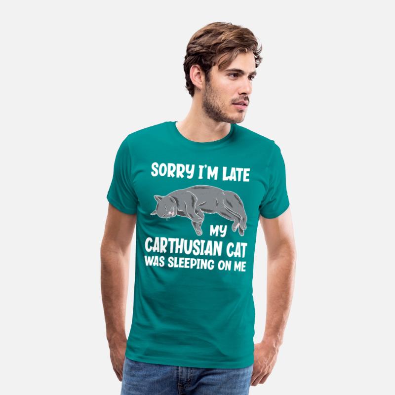 Sorry I'm Late My Carthusian Cat Sleeping On Me