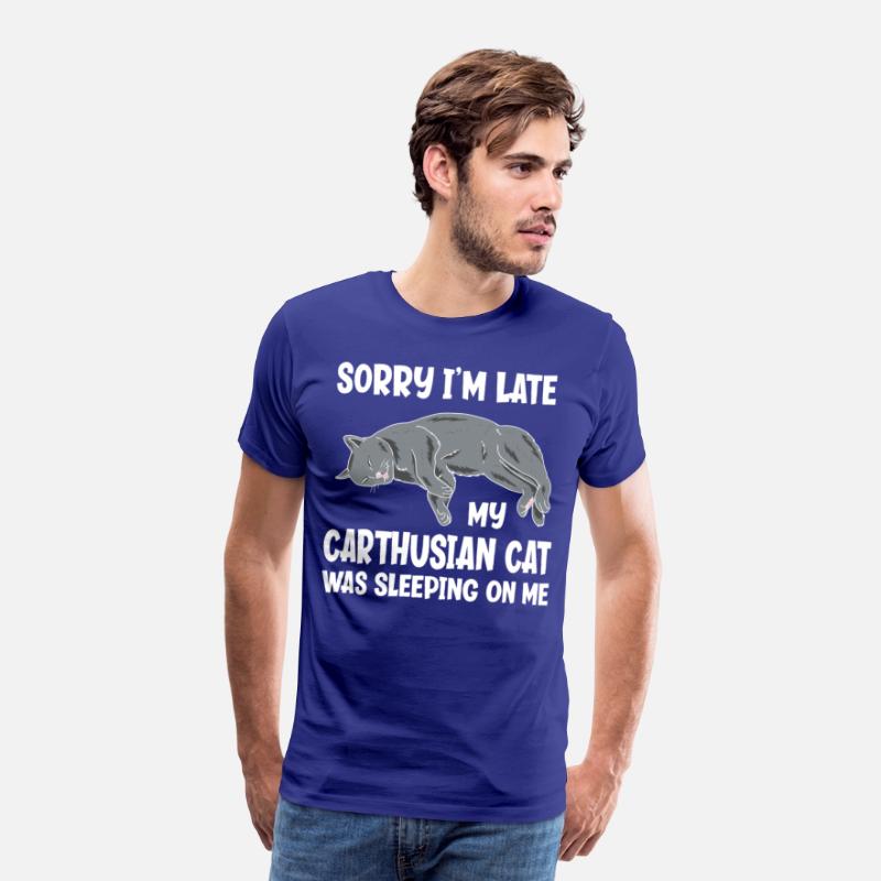 Sorry I'm Late My Carthusian Cat Sleeping On Me
