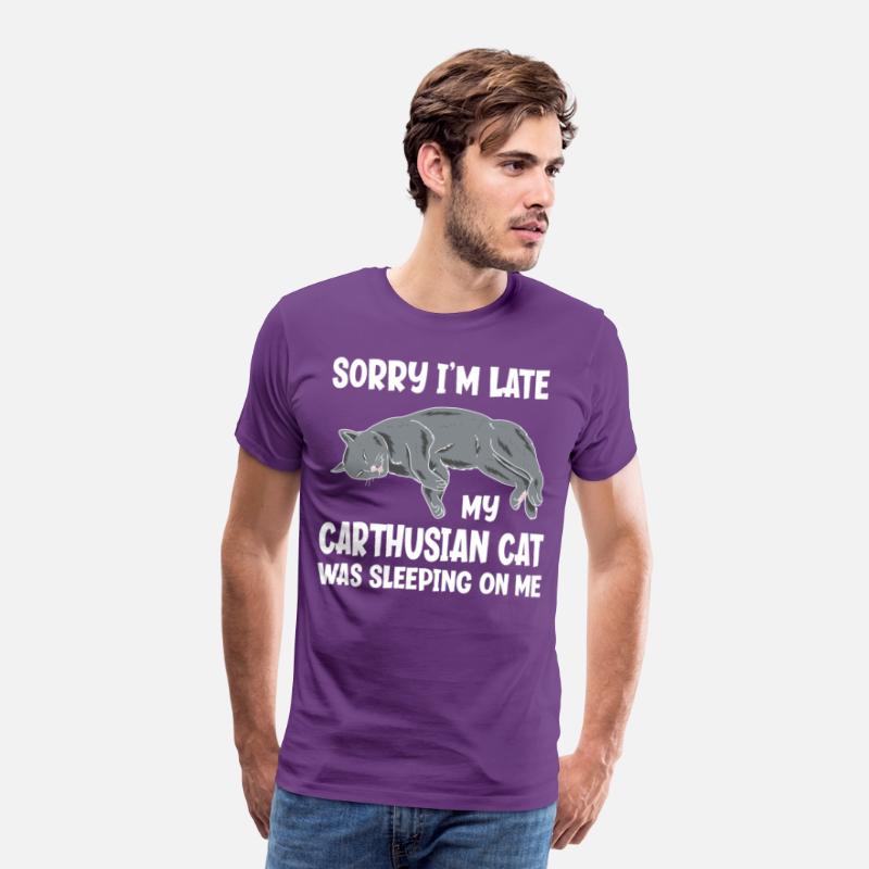 Sorry I'm Late My Carthusian Cat Sleeping On Me